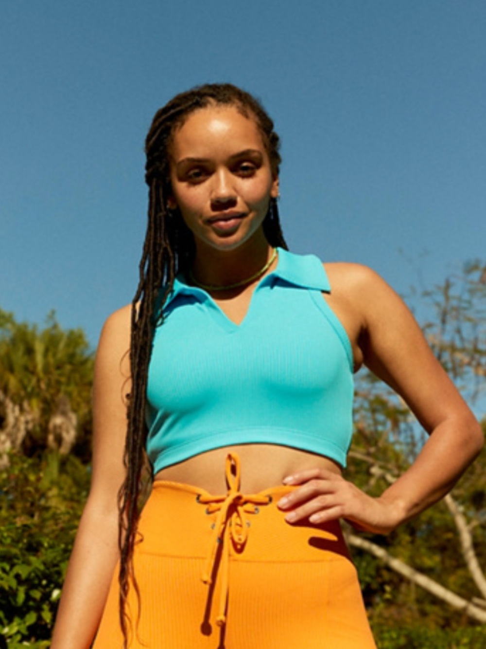 Urban Outfitters x Year Of Ours // Gabriella Ribbed Sports Bra